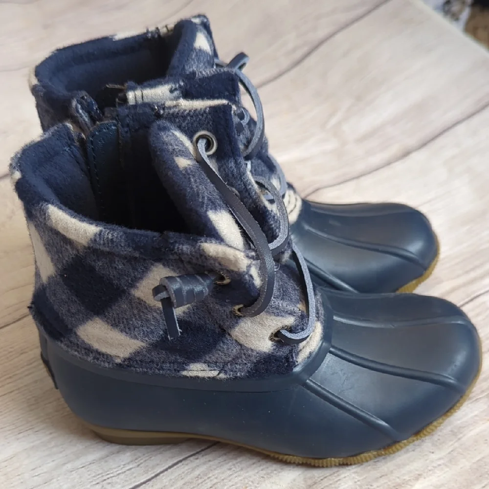 Sperry Kids' Navy and Tan Boots
